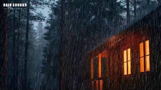 Rain Sounds For Sleeping - Instantly Fall Asleep With Rain & Thunder Sound in cabin At Night #Rain 3