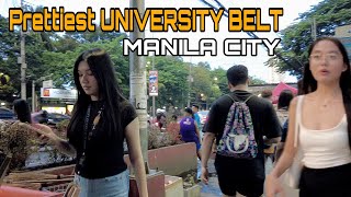 [4K]PRETTIEST in MANILA/Walk at UNIVERSITY BELT in España Manila Philippines