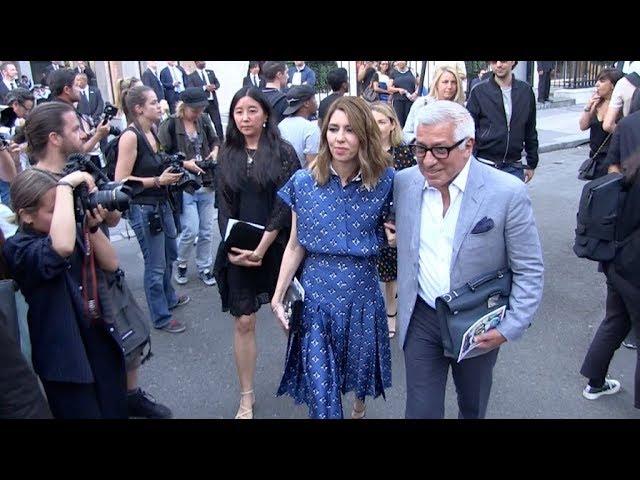 Sofia Coppola arriving at the Chanel show during Paris Fashion