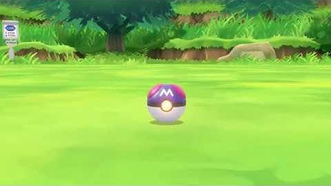 Using a Master Ball in Pokemon Lets Go Pikachu and Eevee