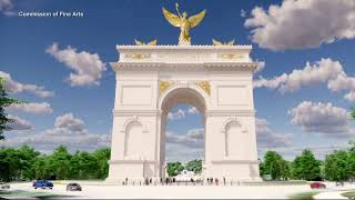 Trump's arch construction to run 20 hours a day for 2 to 3 years, documents show