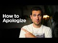 How to Apologize the Right way