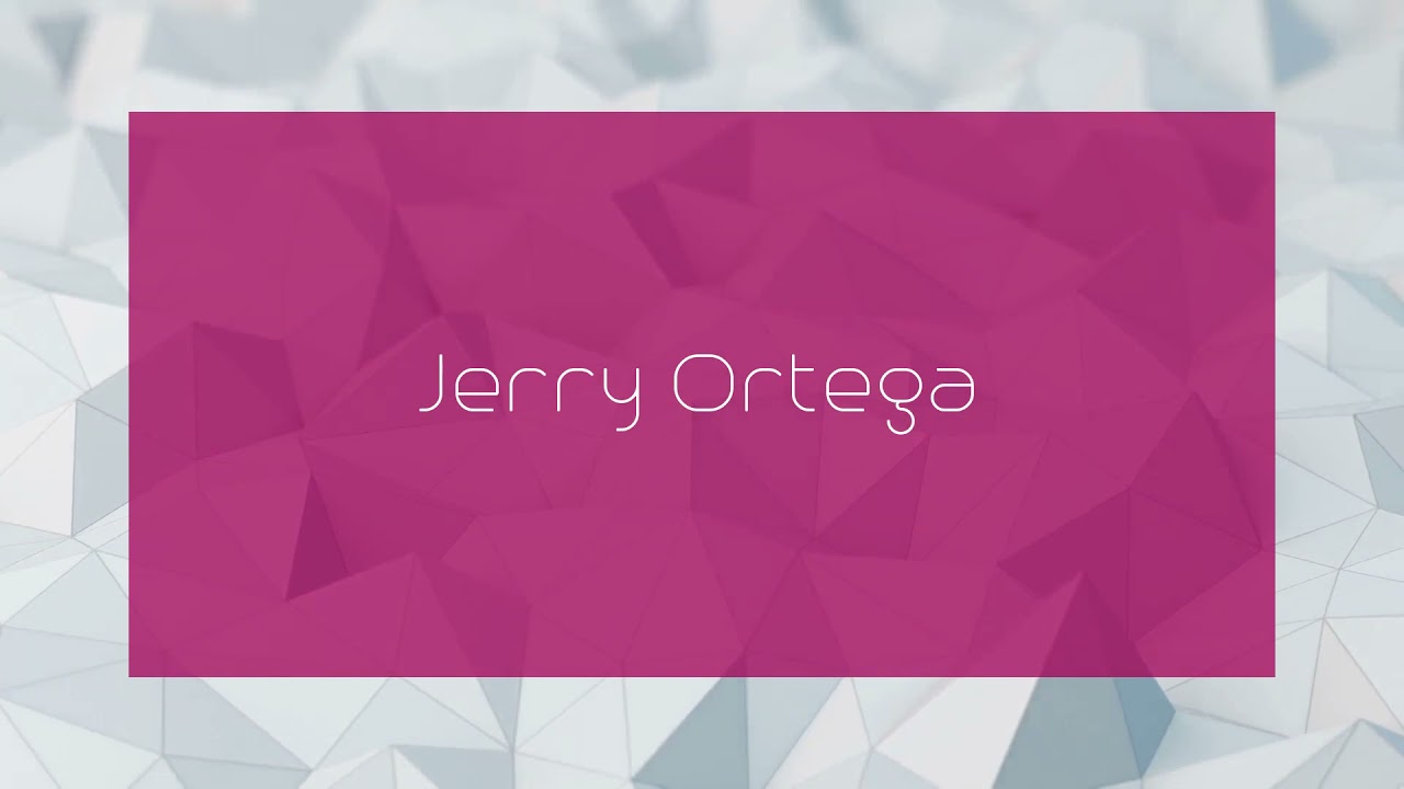 Jerry Ortega - appearance