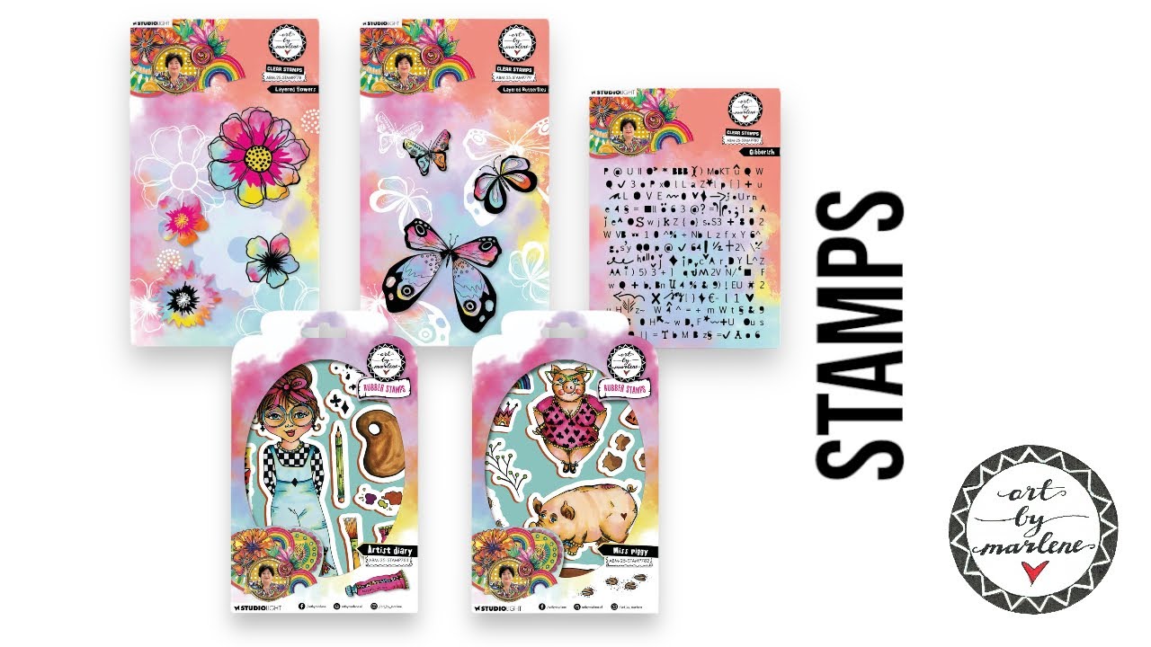 ART BY MARLENE Stamps from the January 2025 collection