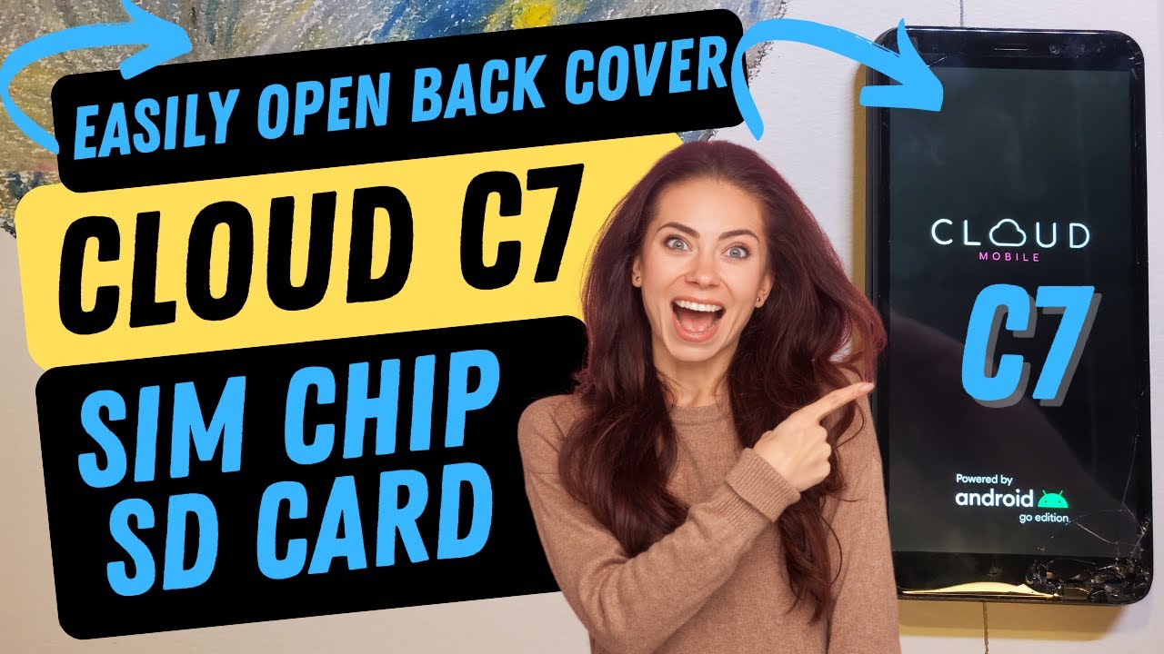 Cloud C7 How to Remove the Back Cover to Add an SD Card or Change the