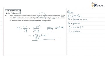 Fluid Mechanics : Step-by-Step Guide | Solving Previous Year GATE Question 32