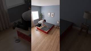 He moved into a new house with nowhere to sleep… until he built this