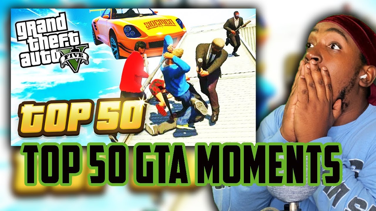 American Reacts To TOP 50 SIDEMEN GTA MOMENTS