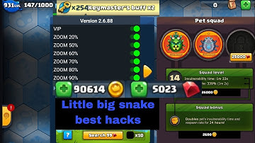Little big snake hacks v2.6.88 | Zoom 90% hacks | no ad hacks | Vip hacks | day key 500 hacks,