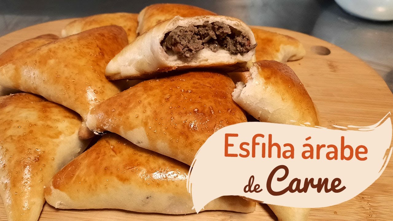 Como fazer Esfiha Árabe Fechada 🔴 Esfirra recheada de Carne (crua) com limão e tempero Sírio.