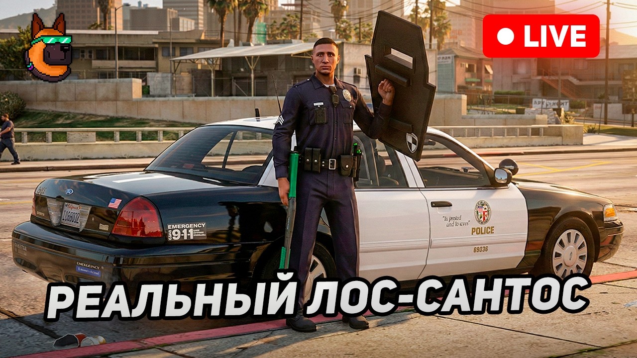 LSPD Патруль - Реалистичный GTA 5 RP (в ЭФИРЕ @live.vkvideo.ru/sarge)