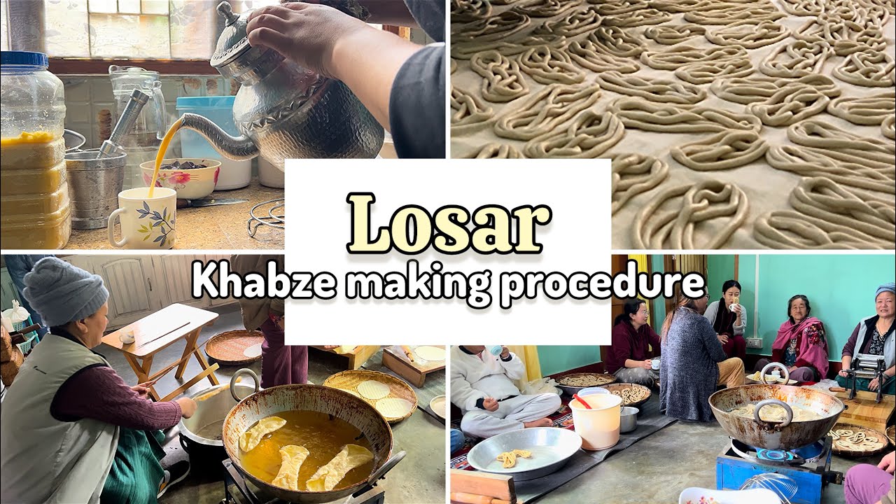 Losar preparation / Khabze making process / Buddhist festival / Monpa | Nima Drema