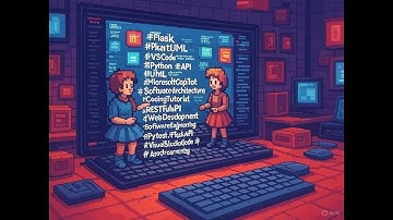 Creating PlantUML diagrams in VS Insiders from Python Flask Example Book app with Copilot AI