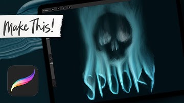 Spooky Skull Animation in Procreate | INTERMEDIATE PROCREATE TUTORIAL