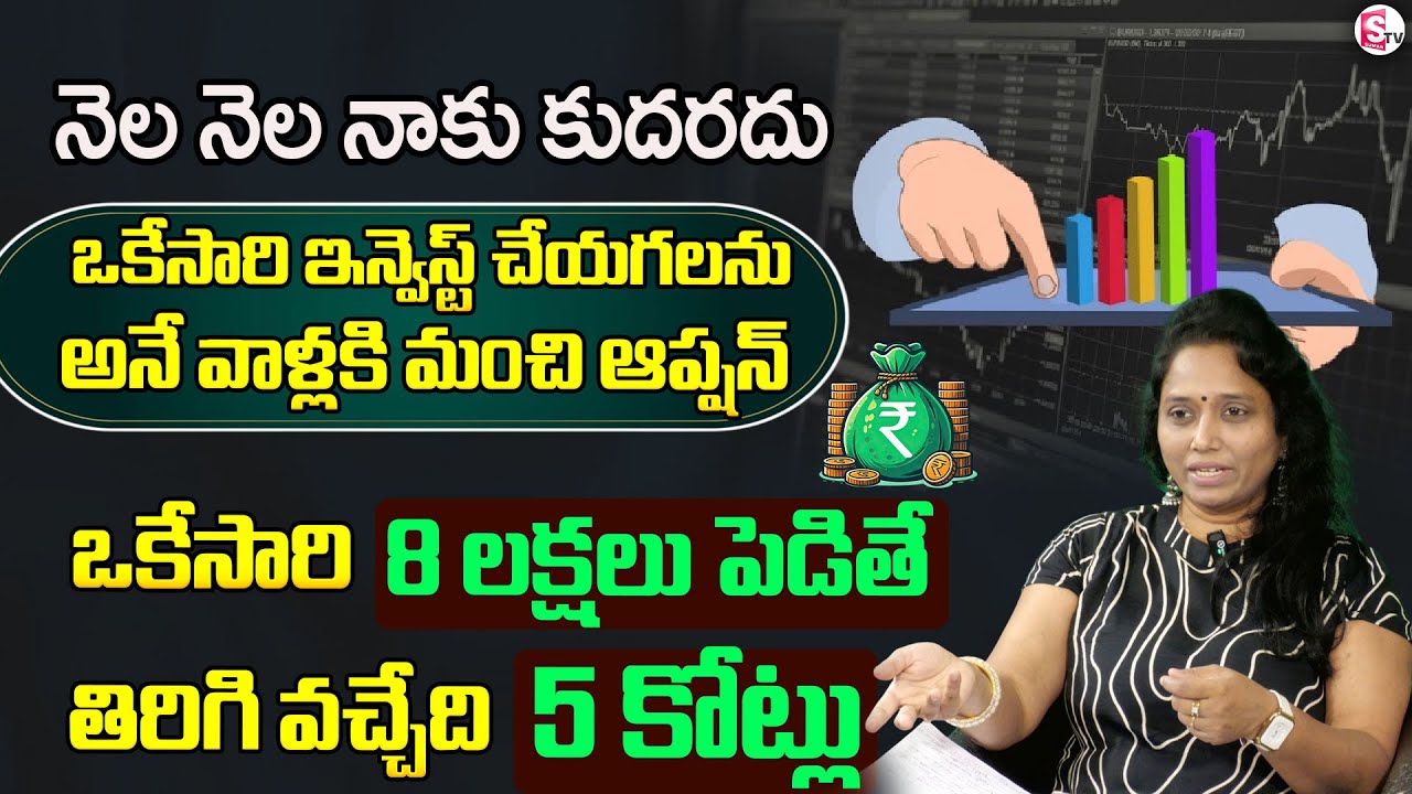 Lump Sum Investment to Big Returns? 8 L. to 5 Cr. Possible? | Mutual Funds in Telugu | Madhavi Reddy