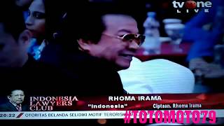 Download lagu Tanpa Gitar Rhoma Irama Membuka acara ILC-TVOne dengan lagu INDONESIA
