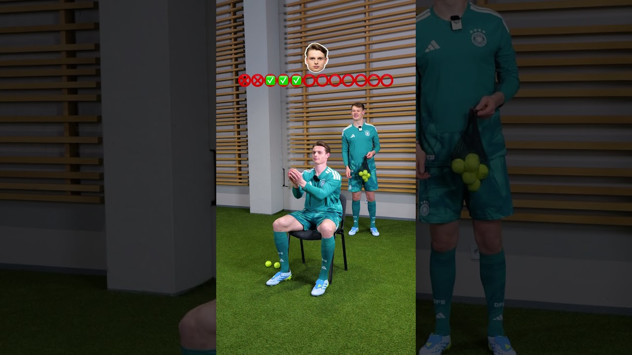 Jonas Urbig in der Reflex-Challenge! 🎾🧤