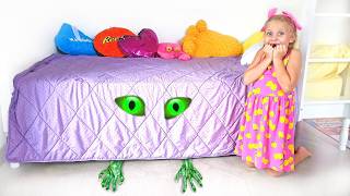 Alice plays with someone who lives under the bed