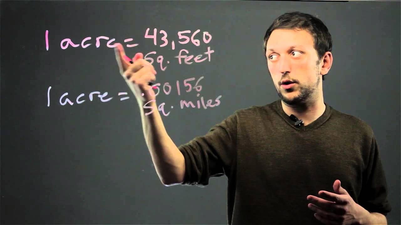 How to Convert Acres Tools for Math Success YouTube