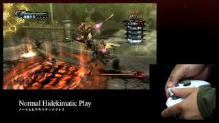 Hideki Kamiya plays Bayonetta's normal difficulty mode