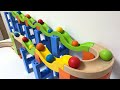 Marble Run Course ☆ TrixTrack Wave Slope & Rainbow Ball