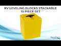 RV Leveling Block Stackable 10 Piece Set