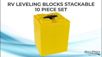 RV Leveling Block Stackable 10 Piece Set