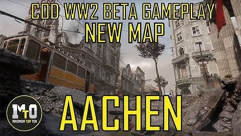 CALL OF DUTY WW2 BETA 2 NEW MAP AACHEN DOMINATION GAMEPLAY PS4  NO COMMENTARY