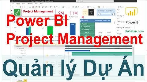 Gantt Chart Quản lý Dự Án bằng Power BI - Project Management Gantt Chart