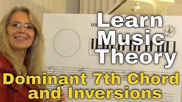 LEARN MUSIC THEORY How to write a Dominant 7th Chord and inversions
