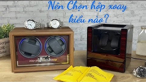 Hộp xoay giúp lên cót 2 chiếc đồng hồ automatic #hopxoay #hopxoaylencotdonghoco  #hopxoaydonghoco
