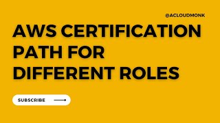 AWS Certification Path for different roles #aws #awscertification #awscertifications #learnaws