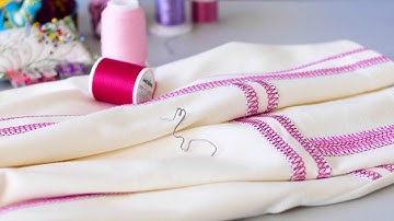 How to sew with thick decorative threads using the BERNINA Overlocker Decorative Threads Guide #L25