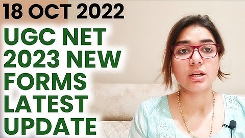 UGC NET 2023 NEW FORMS UPDATE BY SHEFALI MISHRA | NTA UGC NET 2022 | UGC NET NEW FORM
