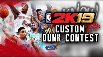 NBA 2k19 - Select Your Own Dunk Contest Participants. Tutorial for All Star Weekend using Player DNA
