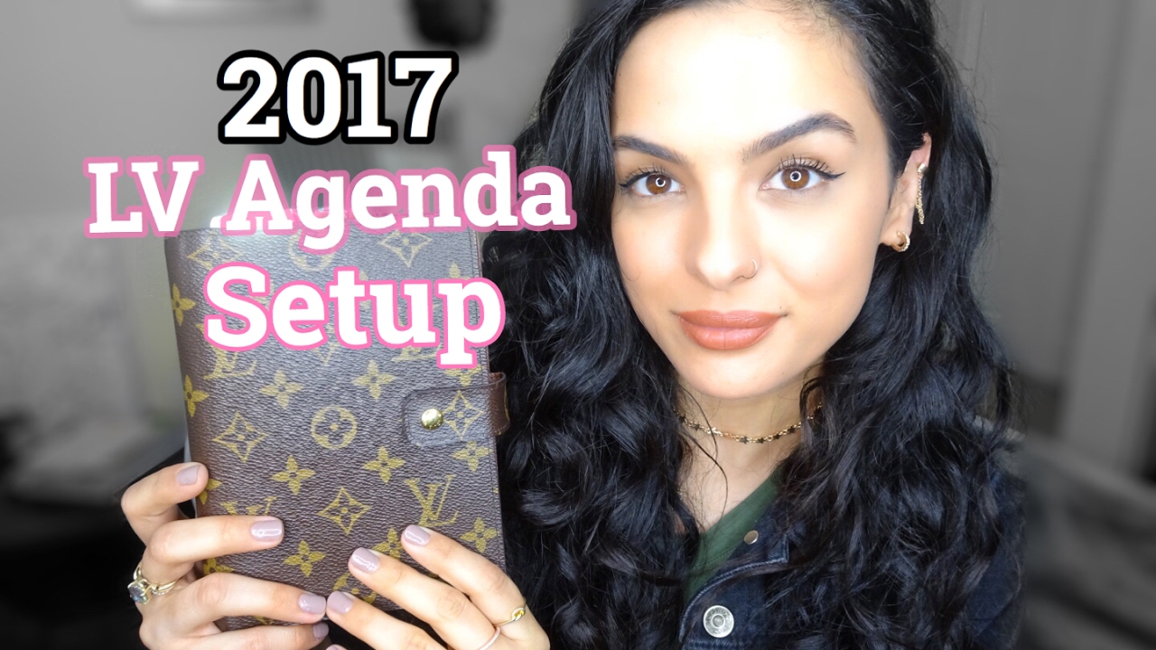 Louis Vuitton Agenda MM Setup 2017 - YouTube