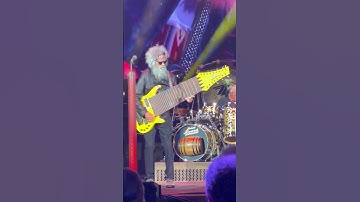 He has to play this crazy bass at every gig