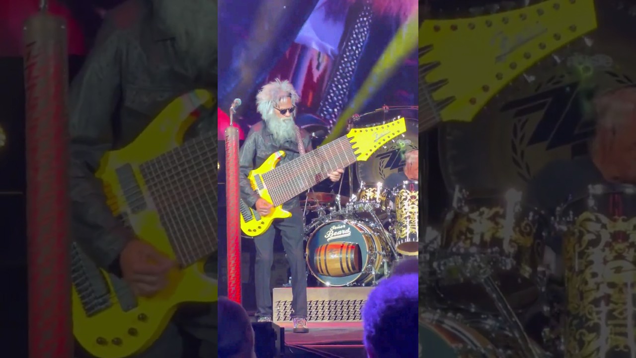 He has to play this crazy bass at every gig