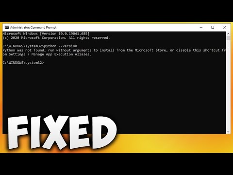 python was not found run without arguments to install from the microsoft store in vs code