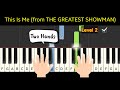 This Is Me (from THE GREATEST SHOWMAN) | tutorial piano level 2