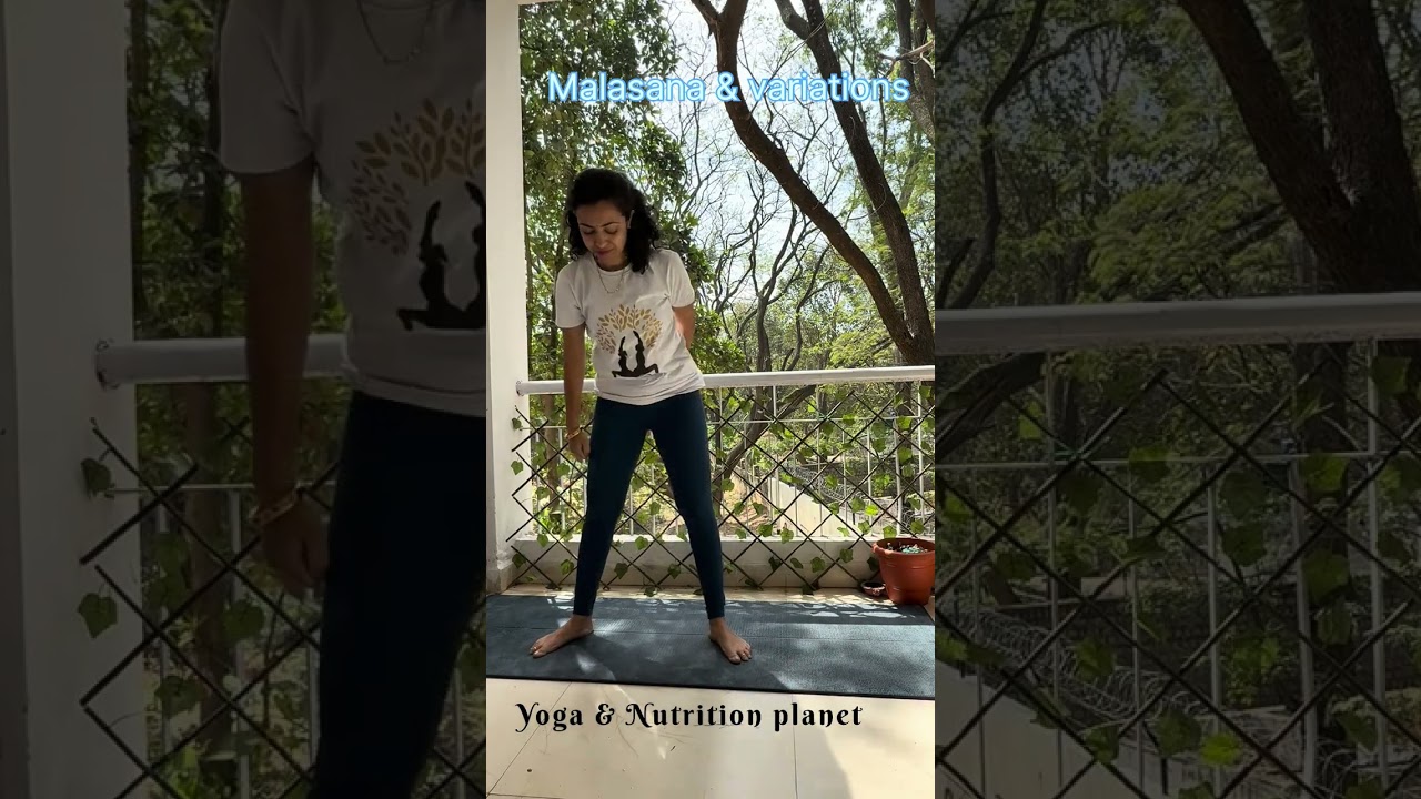 Malasana and its variations #malasana #digestion #stomach #thighs #shoulder #motivation #new #