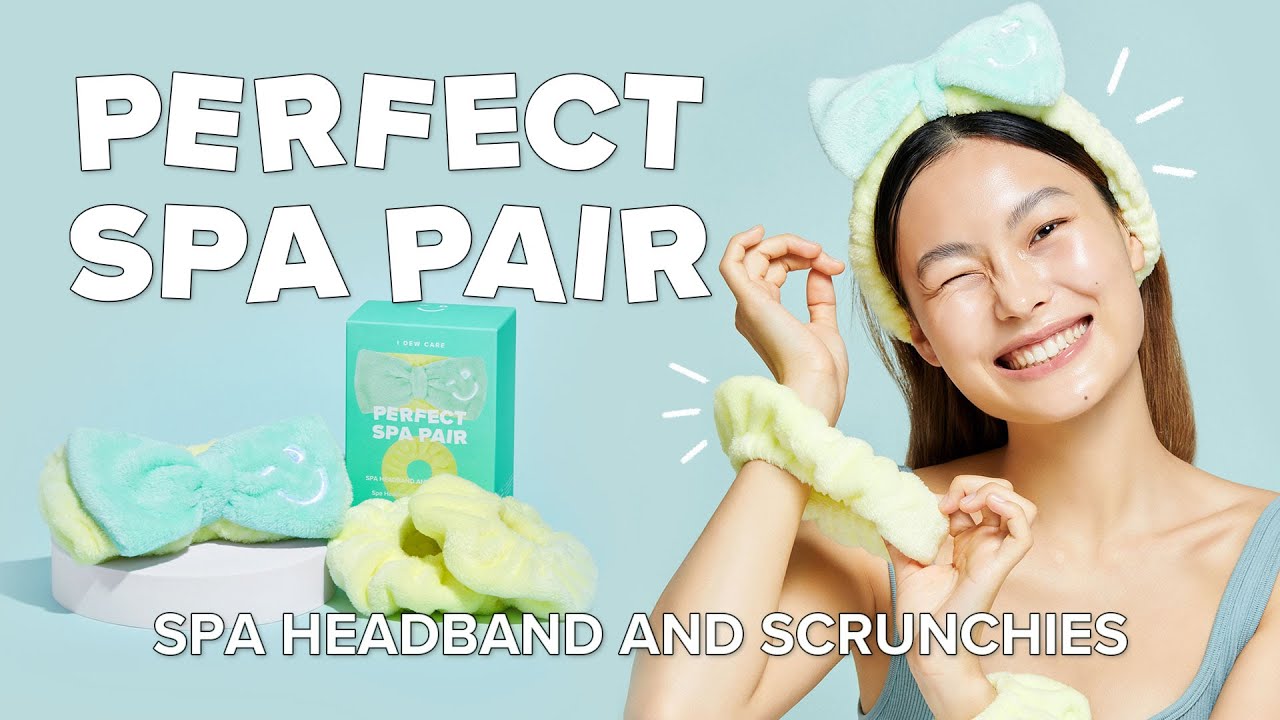 PERFECT SPA PAIR 🎀Face Wash Headband & Scrunchie Set🎀 I DEW CARE