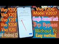 Vivo Y20G Model V2037 Google Account Frp Bypass | Vivo Y20G Google Account Lock Reset Without Pc