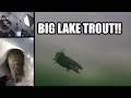 I caught a BIG LAKE TROUT!! | Ice Fishing