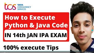 14th Jan IPA exam coding tips | #tcs #tcser #ipa
