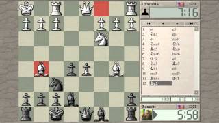 Blitz chess with live commentary #144:  Sicilian defense with 5. Bd3