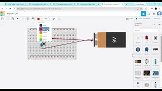 How to Light up 2 LEDs #robotics #tinkercad #pushbutton #led
