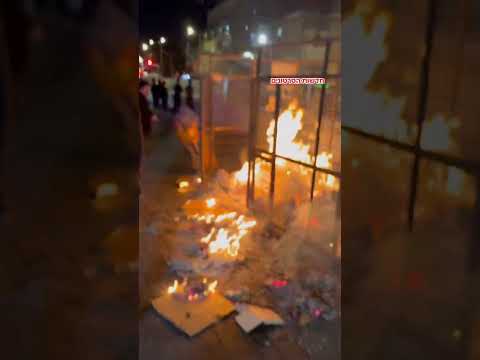 Hundreds of protesters disrupt light rail construction in Jerusalem