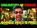 Google veo 3 is now 100% FREE | Free and unlimited AI videos with veo 3 | Text to video generator
