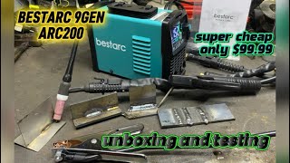 unboxing and testing /Bestarc ARC200 9 gen, 2 in 1 arc/lift tig welder. super cheap only 99.99